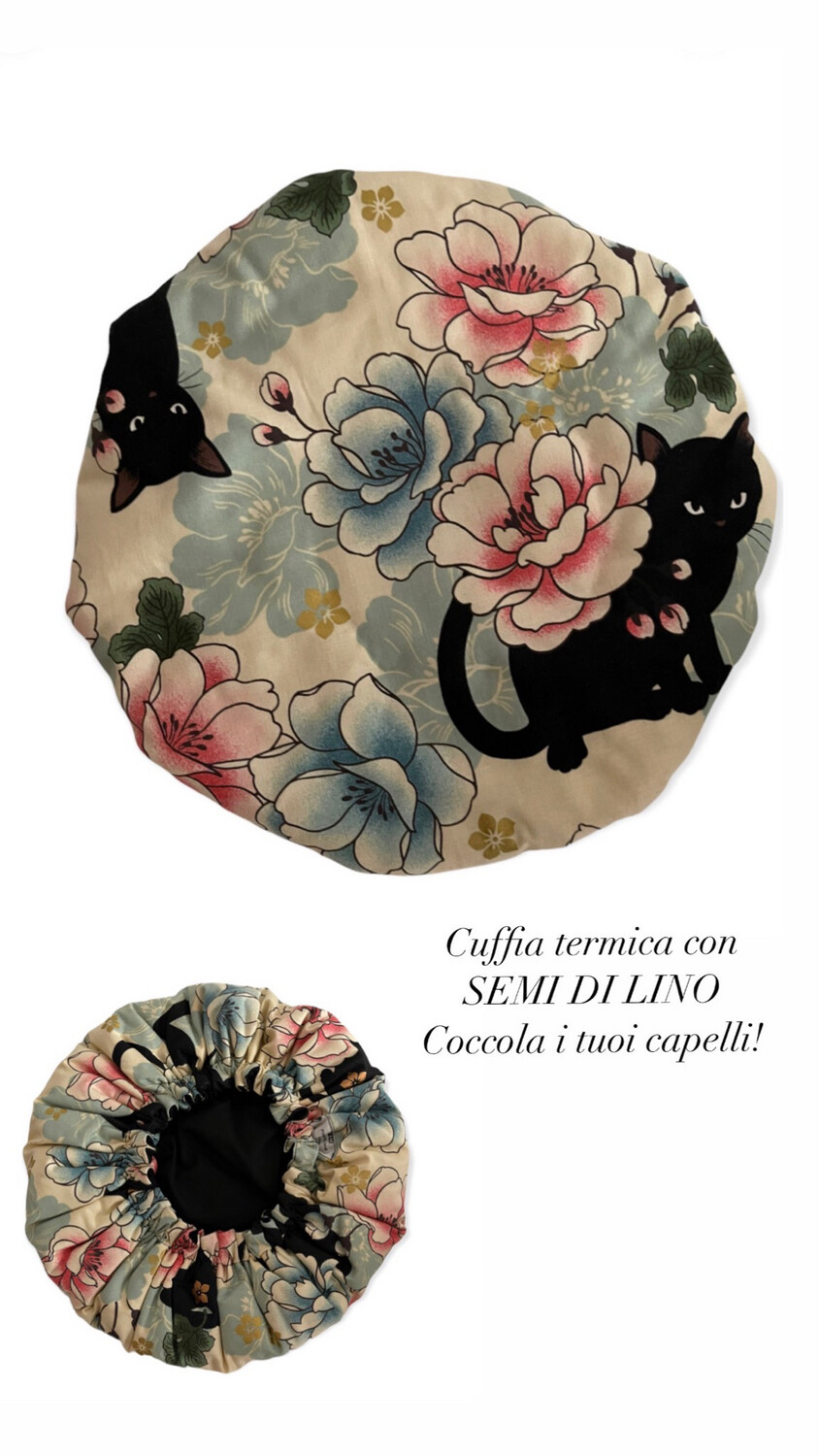 Cuffia termica con semi di lino
