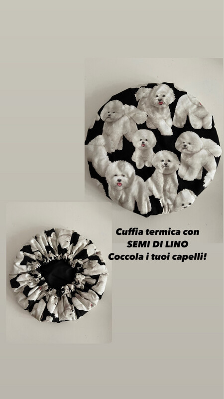 Cuffia termica con semi di lino