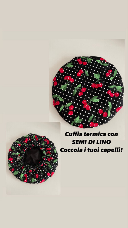 Cuffia termica con semi di lino