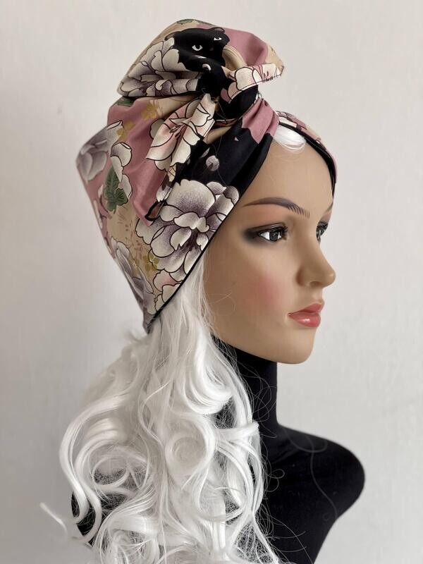 REVERSIBLE AND MODELLABLE TURBAN HEADBAND