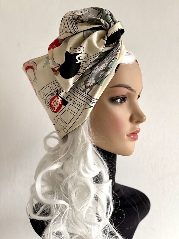 REVERSIBLE AND MODELLABLE TURBAN HEADBAND