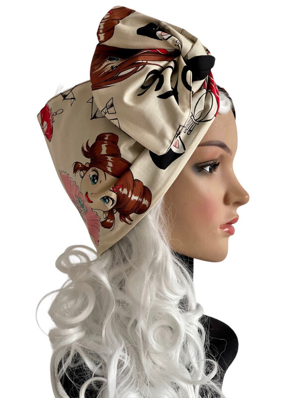 REVERSIBLE AND MODELLABLE TURBAN HEADBAND