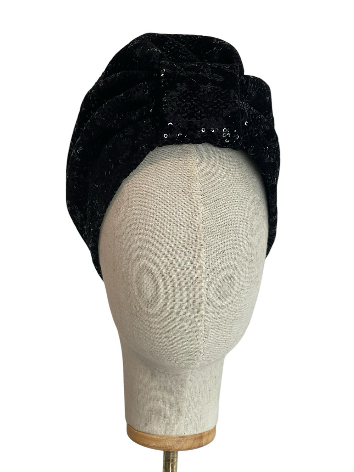 Turban with paillettes