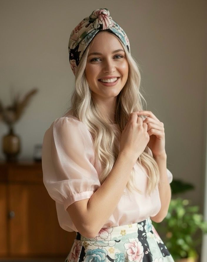 REVERSIBLE AND MODELLABLE TURBAN HEADBAND