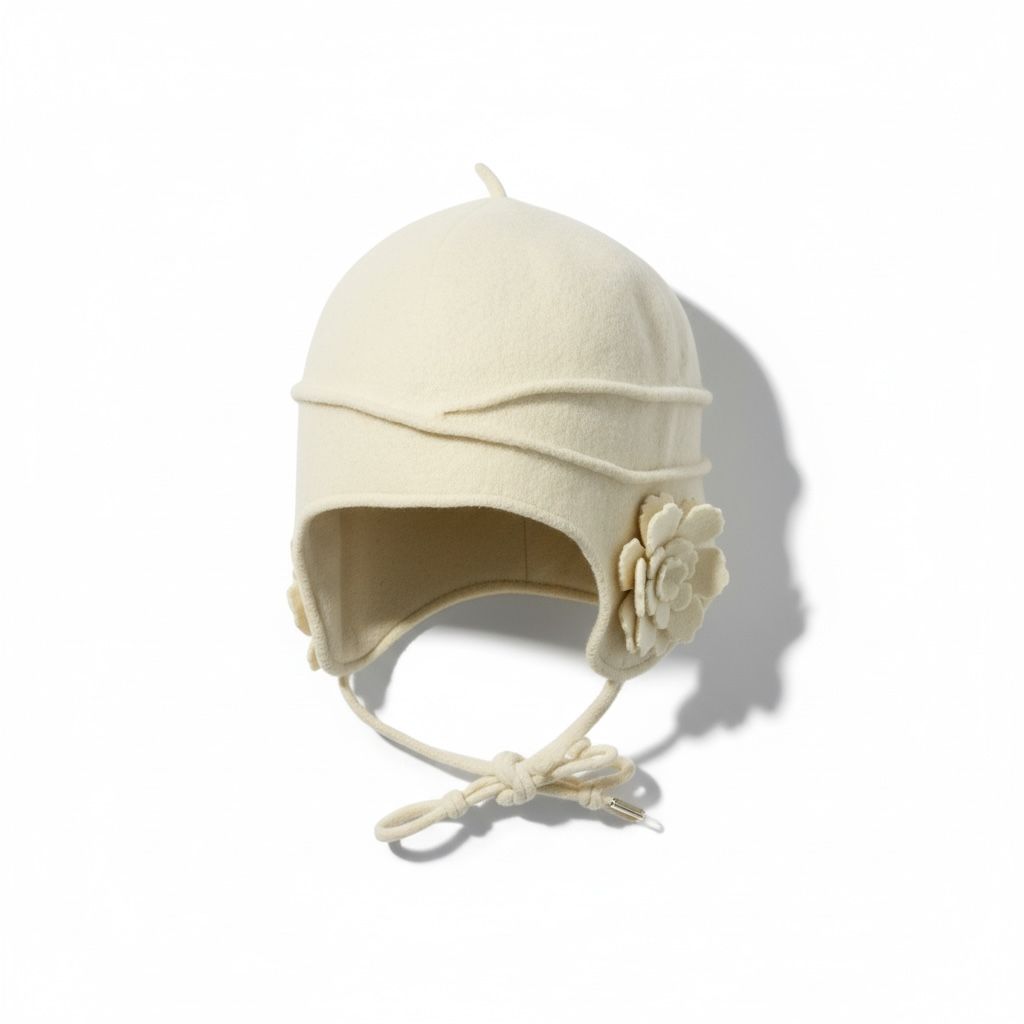 Casquette in pura lana merino