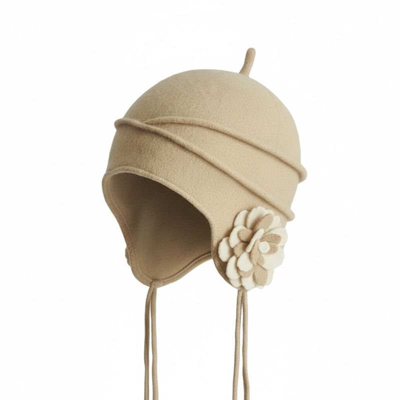 Casquette in pura lana merino