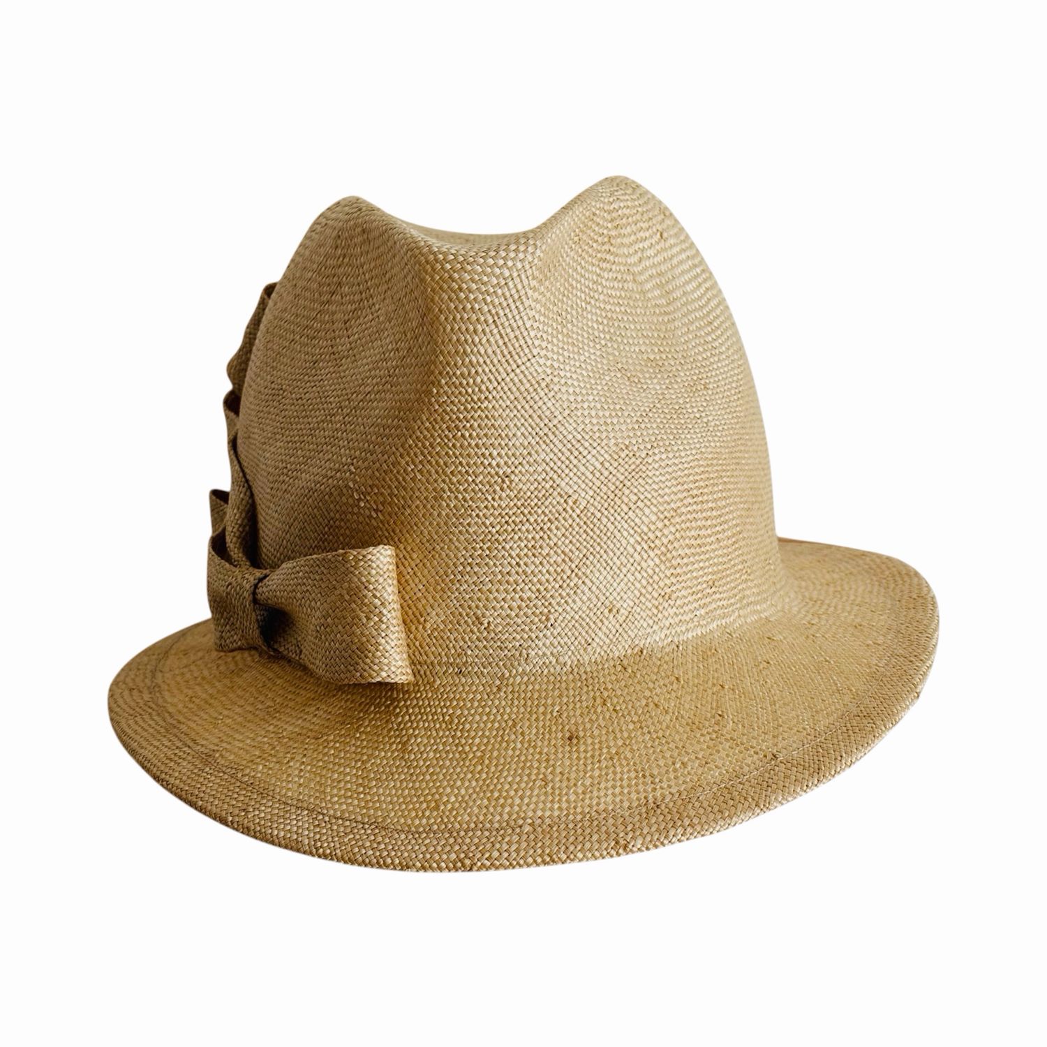 Fedora in paglia ramiè 