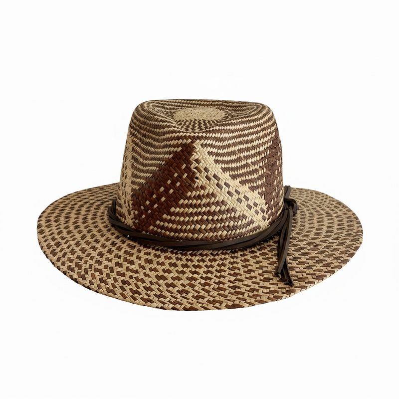 Fedora paglia Panama bicolor