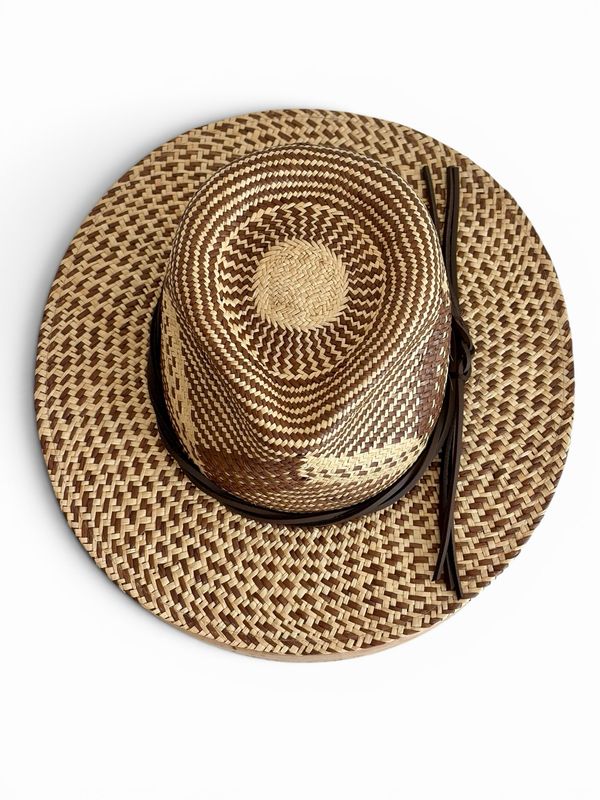 Fedora paglia Panama bicolor