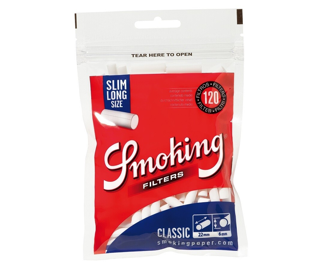 SMOKING Filtri Long 6mm 30x120 tassa 12,96