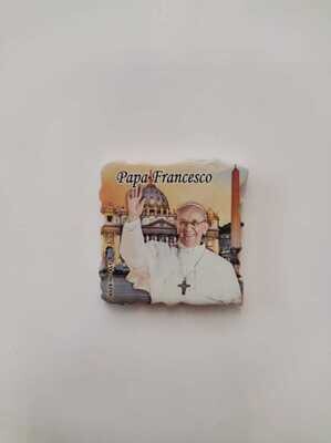 Magnete resina Papa Francesco