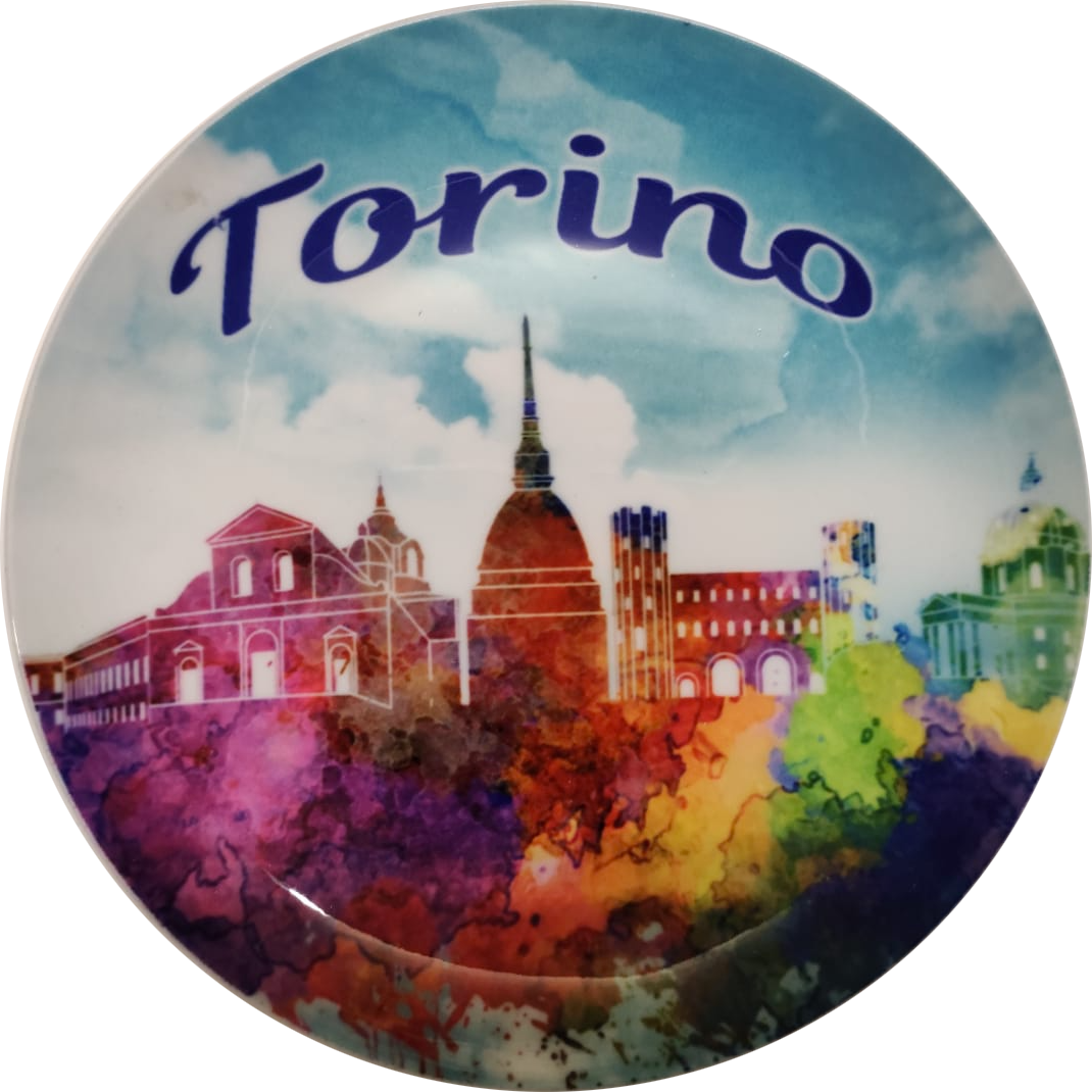 Piatto Skyline Color Torino  - Ceramica cm20