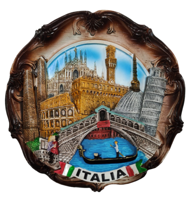Piatto Italia cm20 - Resina