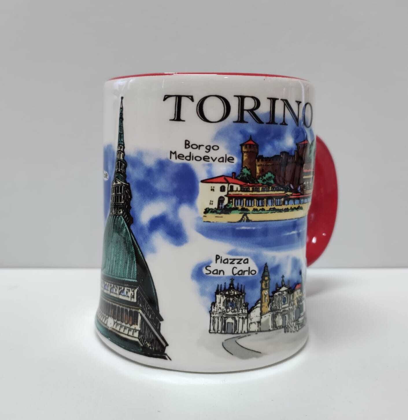 Tazza Rilievo Torino Rosso