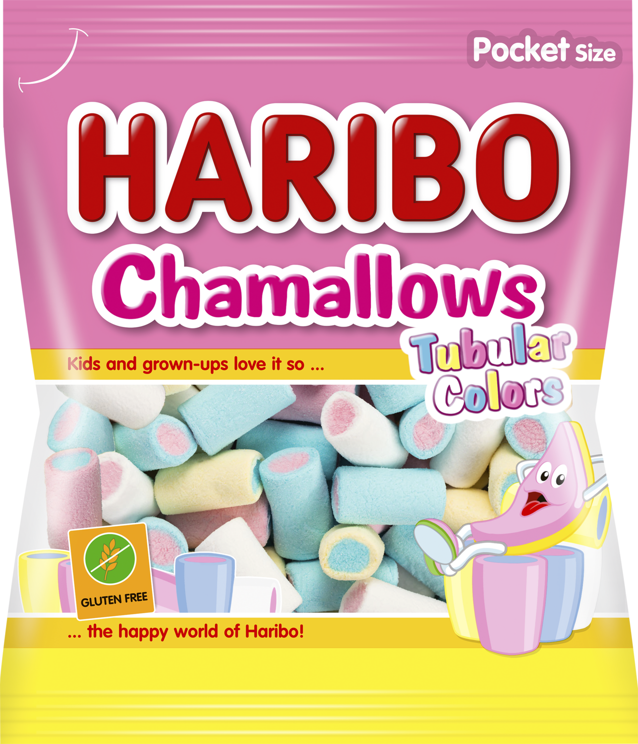HARIBO Busta 100gr. Chamallows Tubular Colors