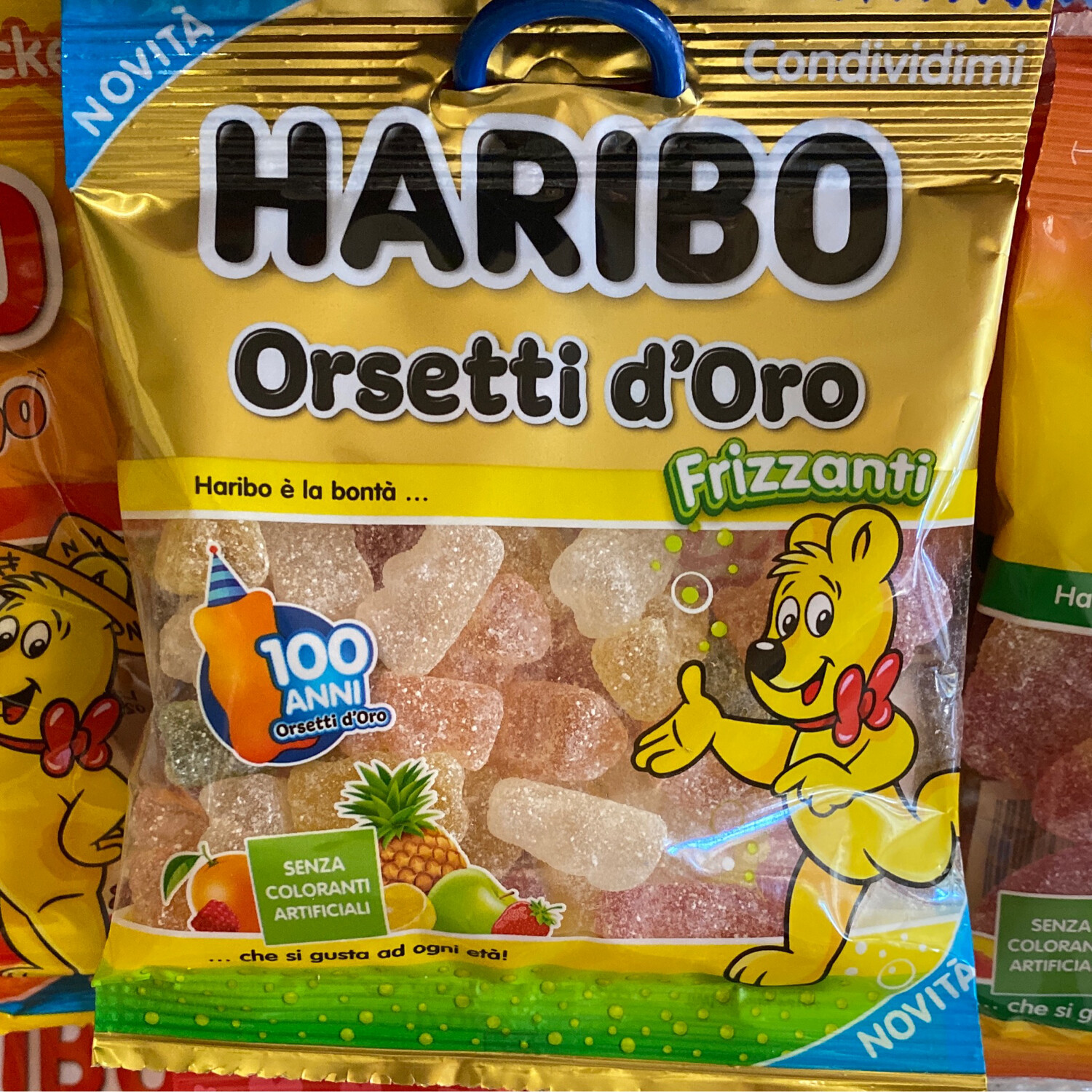 HARIBO Busta 100gr. Orsetti d’Oro Frizzy