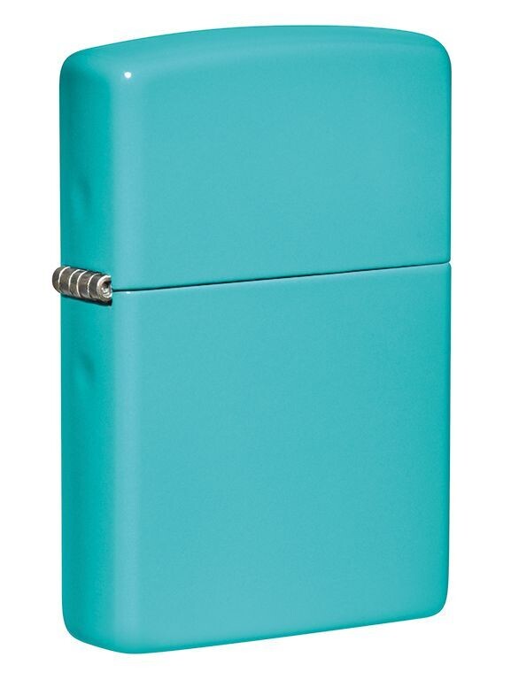 Zippo® Flat Turquoise con Logo v.44