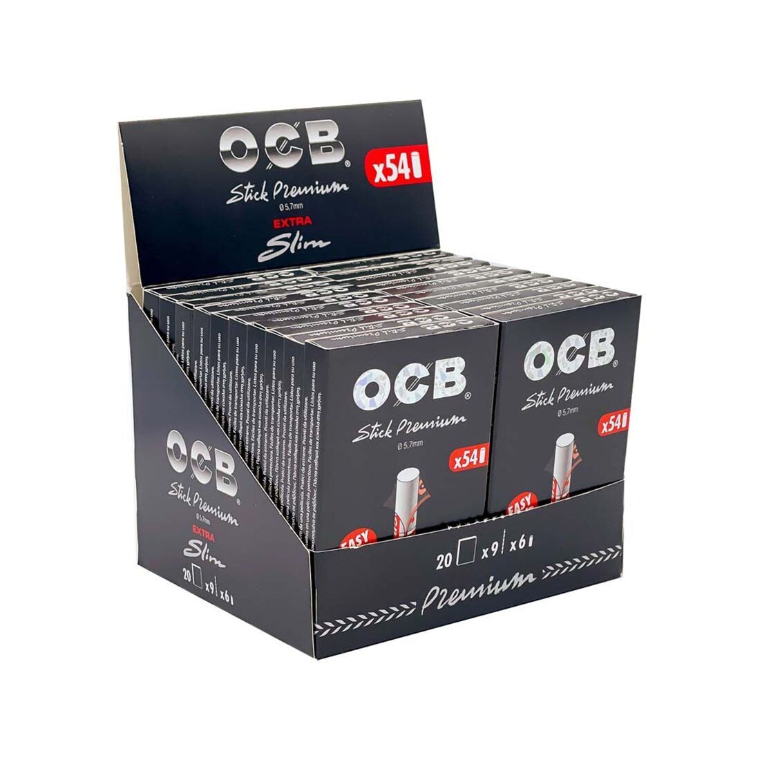 OCB Filtri 5,7mm Premium Box 20x54 tassa 3,89