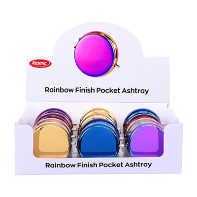 ATOMIC posacenere tascabile acciaio Rainbow