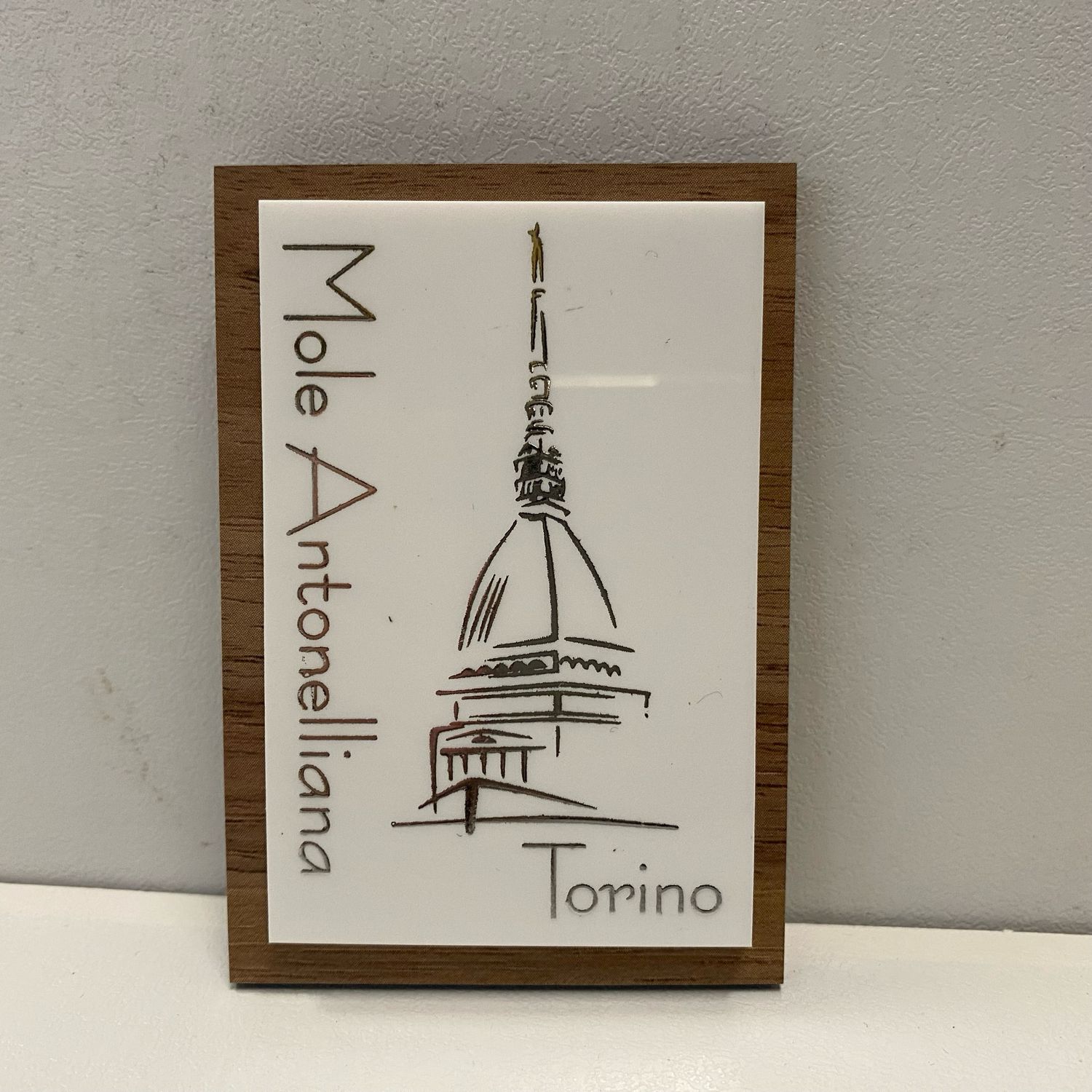 Magnete Plexi Bianco + Legno