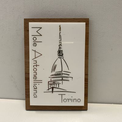 Magnete Plexi Bianco + Legno