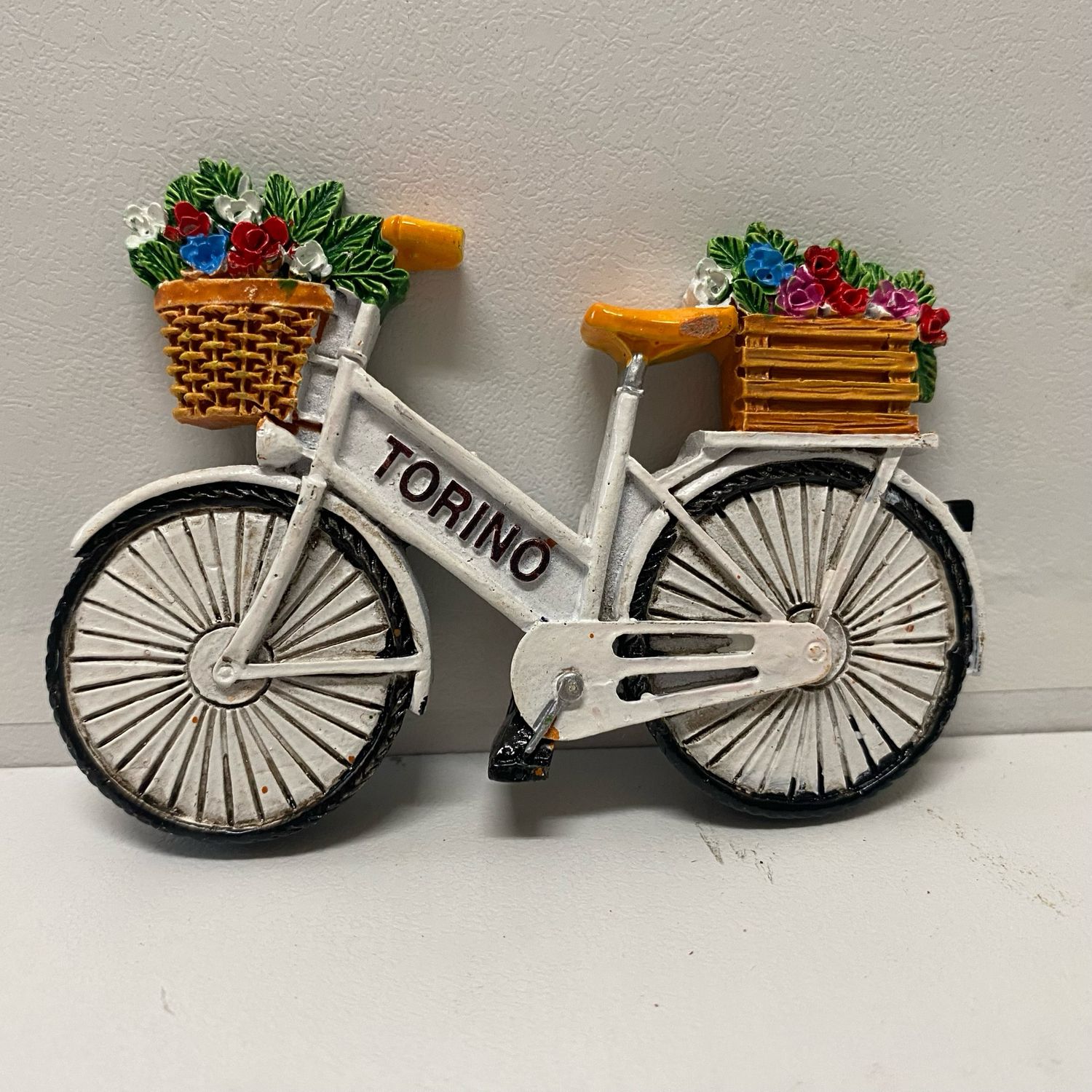 Magnete resina TO Bicicletta Bianca