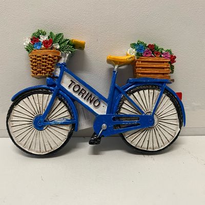 Magnete resina TO Bicicletta Blu