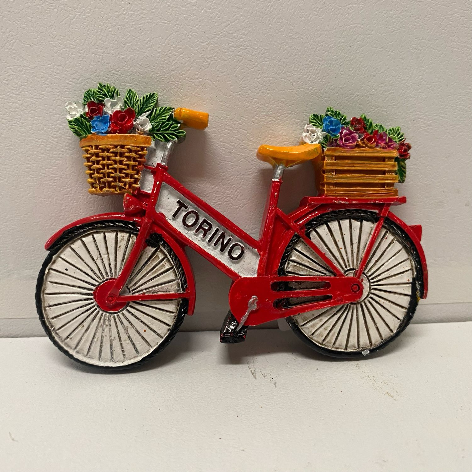 Magnete resina TO Bicicletta Rossa