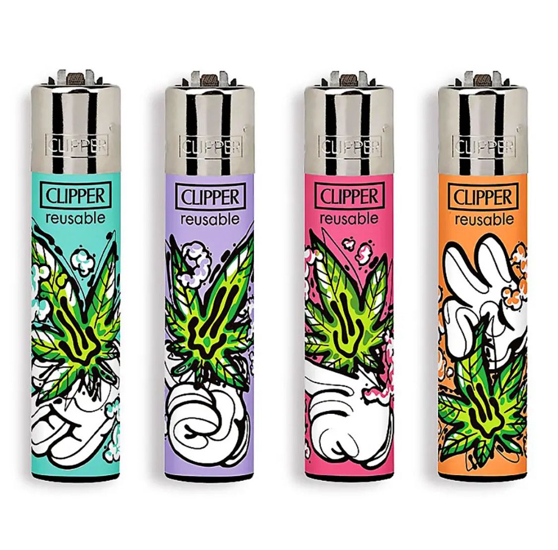 CLIPPER Cartoon Leaves - Accendino Large