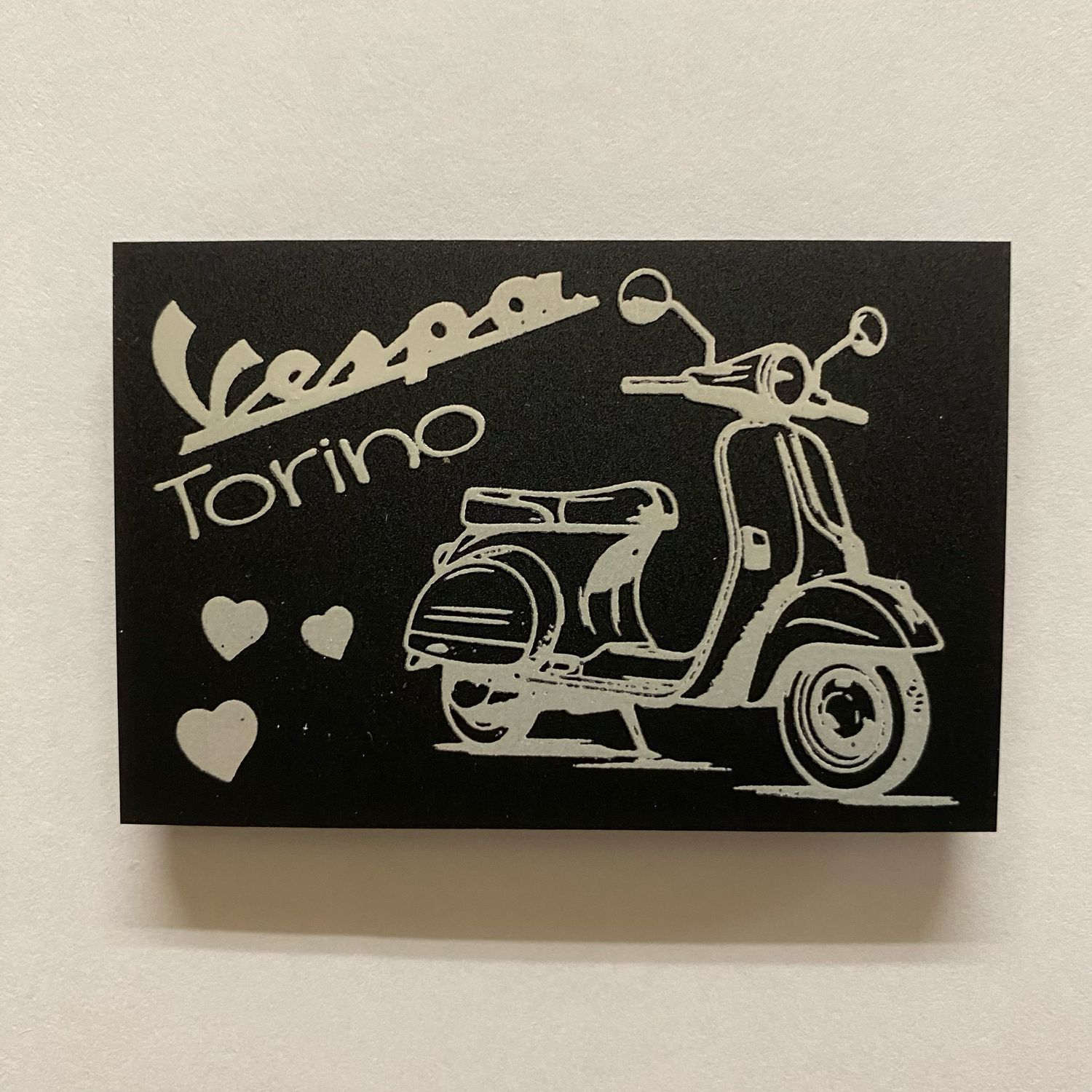 Magnete Plexi Nero Vespa