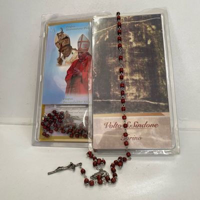 Sindone rosario blister c/preghiere