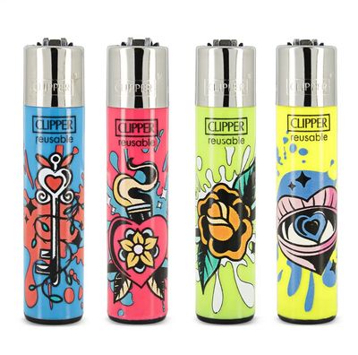 CLIPPER Simple Tattos - Accendino Large