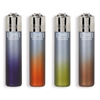 CLIPPER BLUE CRYSTAL GRADIENT - Accendino Large