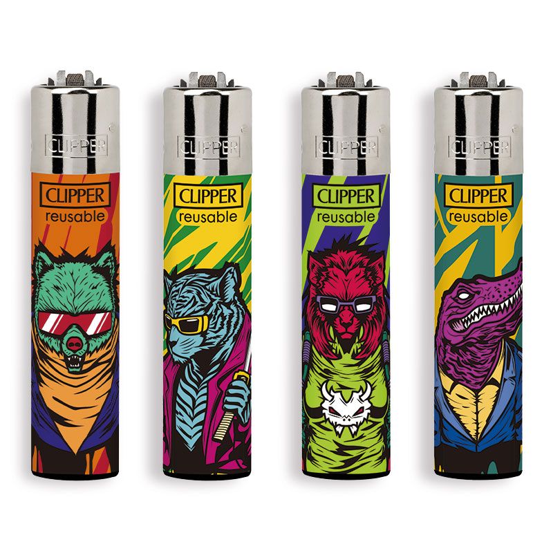CLIPPER CYBERPUNK ANIMALS - Accendino Large