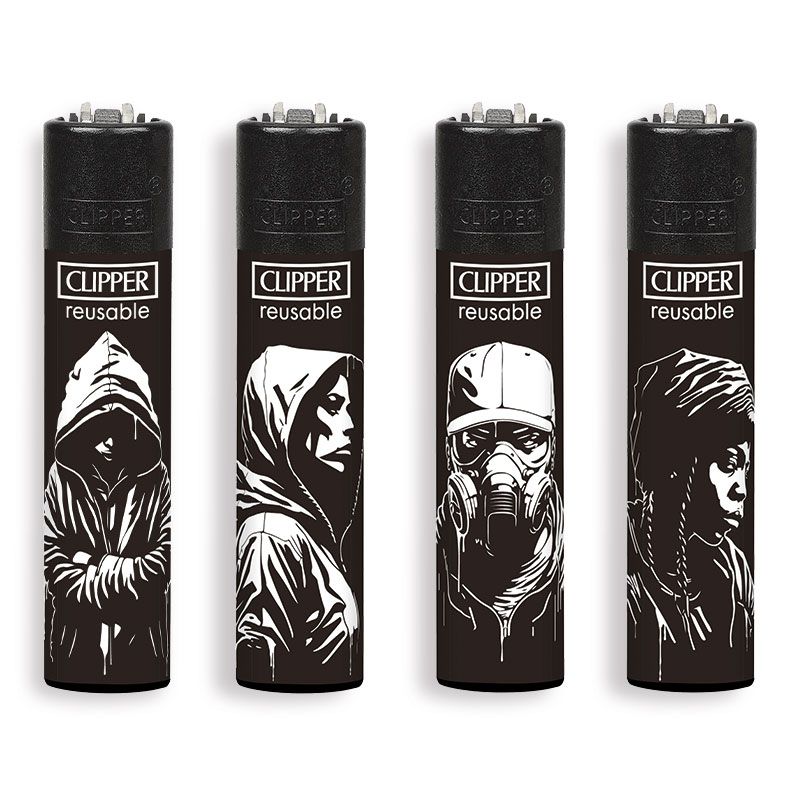 CLIPPER STENCIL STYLE + BW - Accendino Large