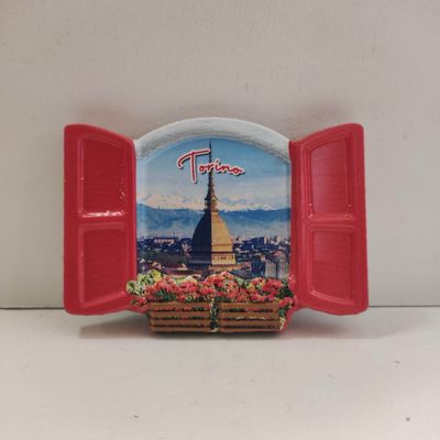 Magnete resina Finestra Rossa Mole