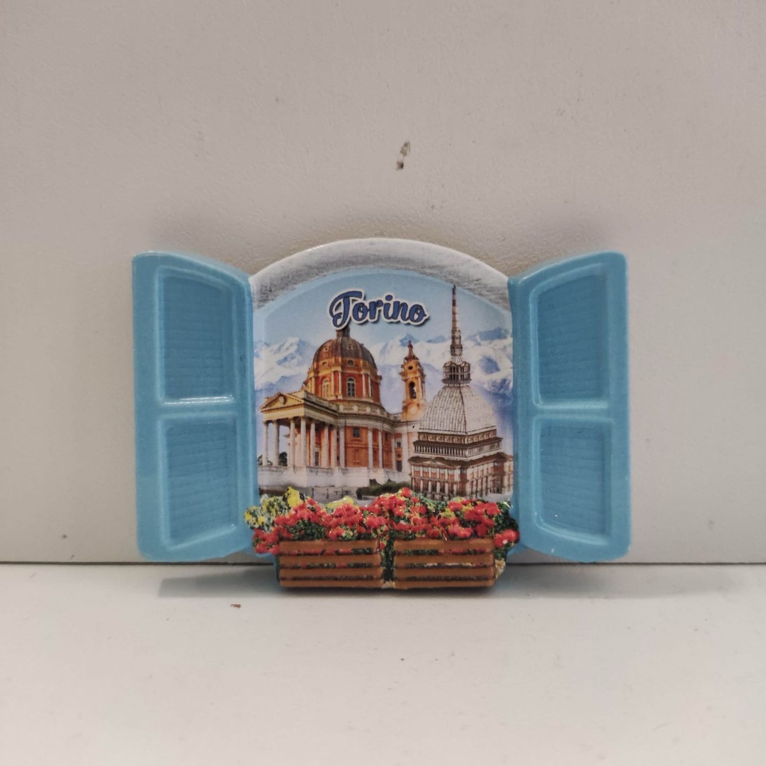 Magnete resina Finestra Azzurra Vedute