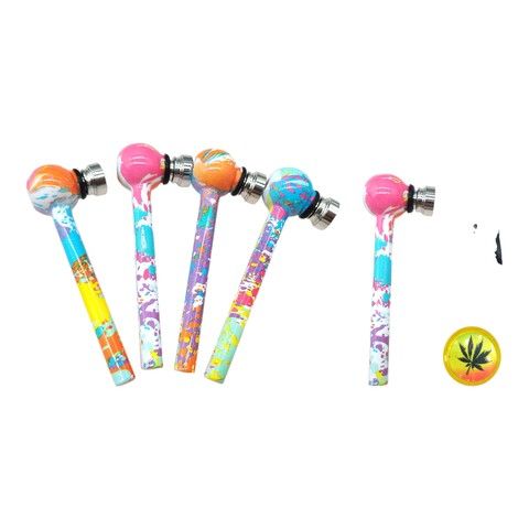 ATOMIC Glass Pipe 11,5cm c/grinder