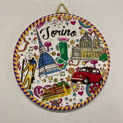 Sottobicchiere Ceramica Torino 10cm