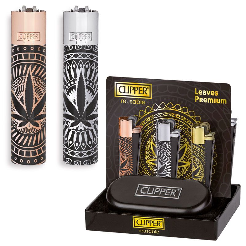 CLIPPER Accendino Metal Leave Premium