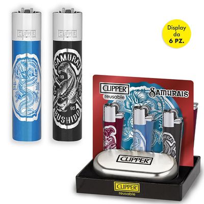 CLIPPER Accendino Metal Samurai