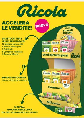 RICOLA expo 36 Box + 150 monopezzo