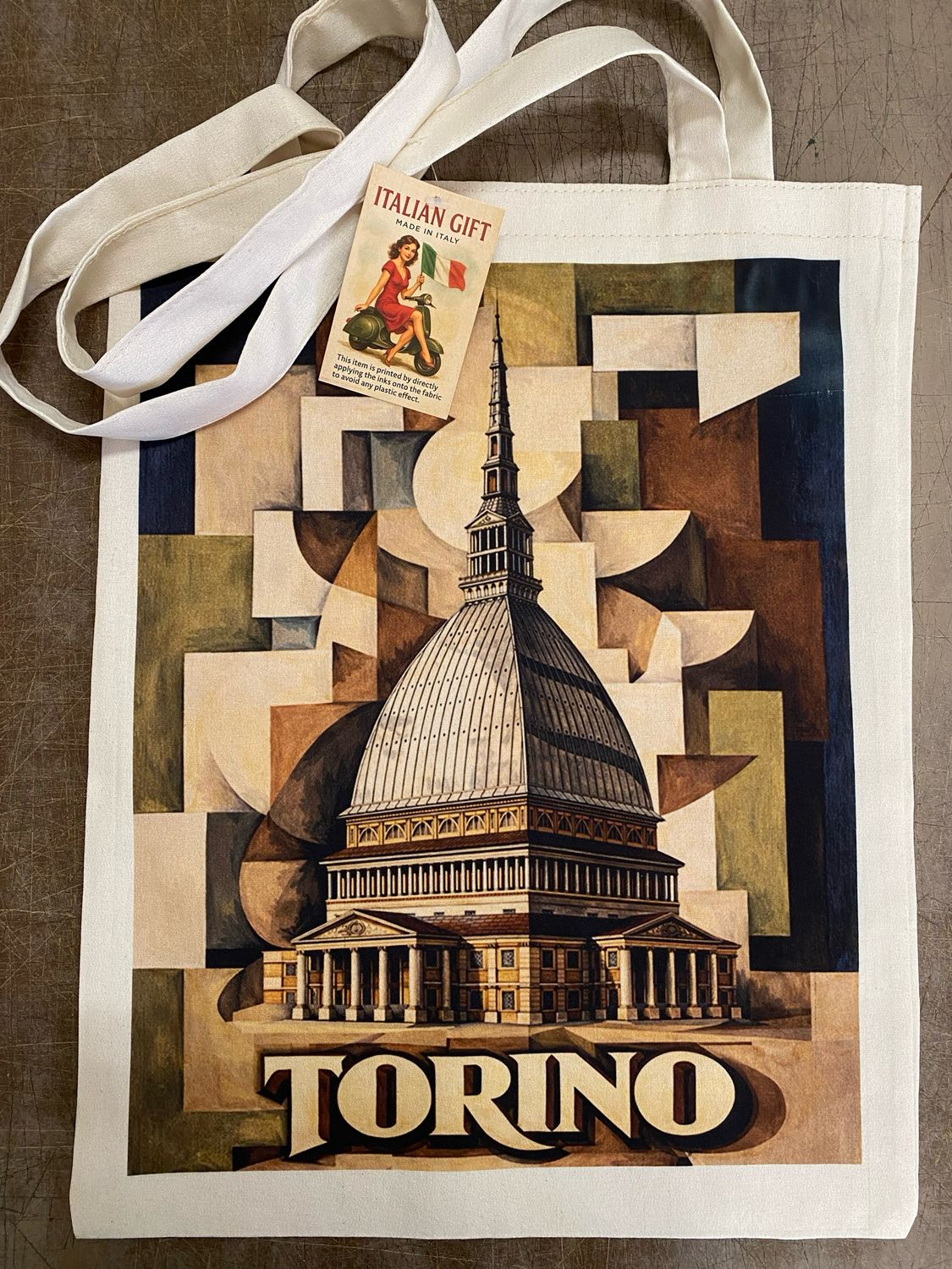 Borsa cotone Mole Cubismo