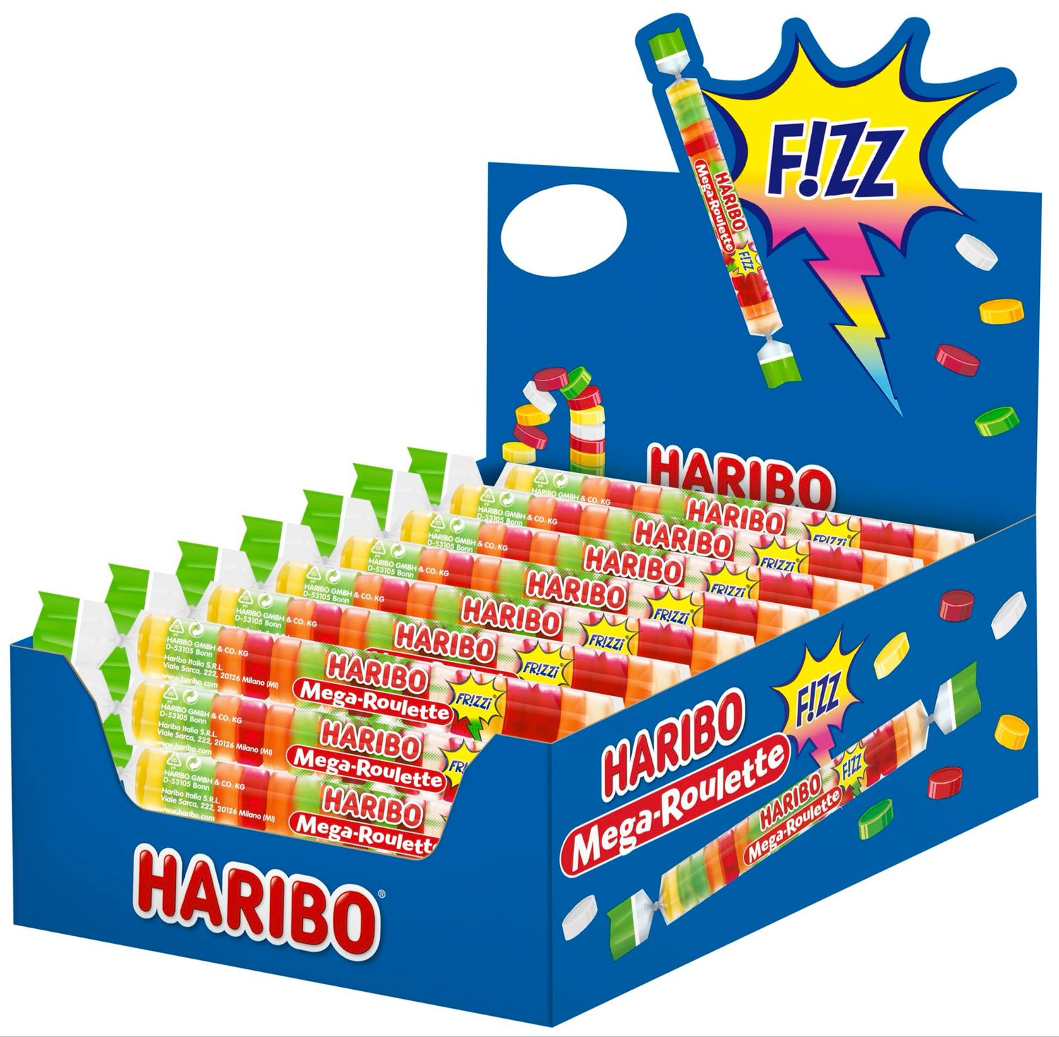 HARIBO MEGA ROULETTE FIZZ 45gr.