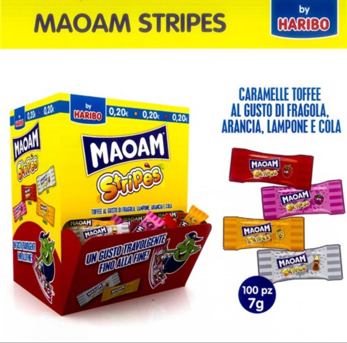 HARIBO Stripes Maoam 100pz.