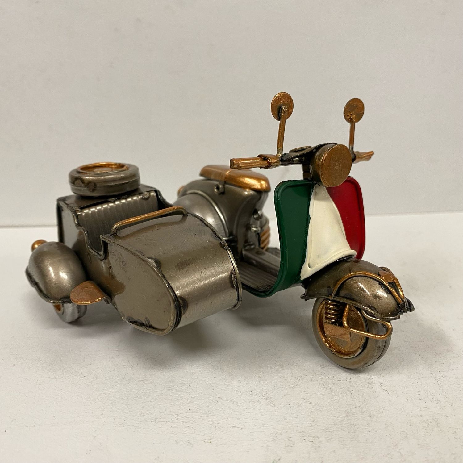 Sidecar Metallo Argento Rame