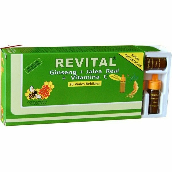 REVITAL GINSENG JALEA REAL Vit 20 Ampollas