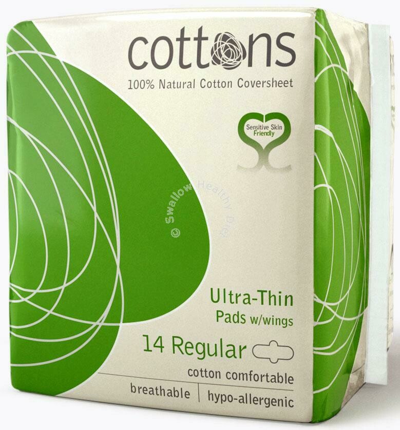 COMPRESAS ALGODON COTTONS REGULAR 14U