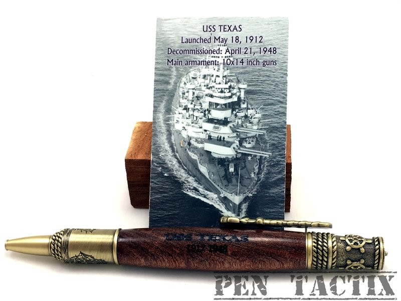 USS Texas Battleship Twist Pen