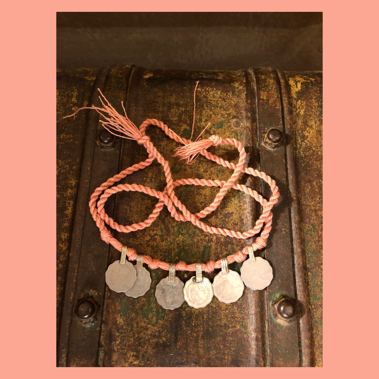 COLLANA MONETE ROSA